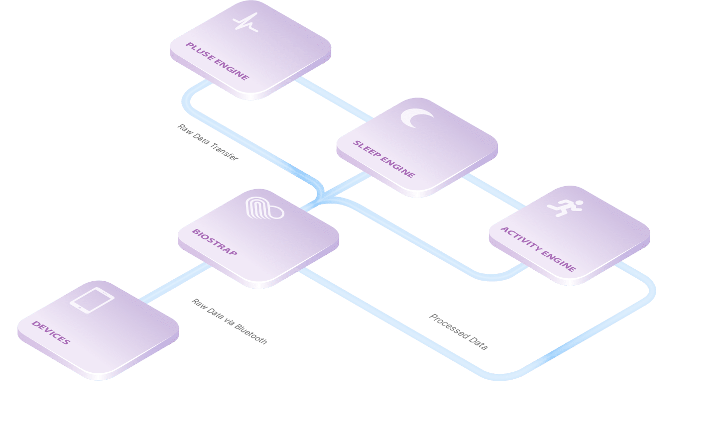 ## Comprehensive Flowchart of Scientific Connections: Devices, SENSR, Pulse Engine, Sleep Engine, and Activity Engine Data Analysis

Explore our detailed flowchart showcasing the scientific connections between various devices and SENSR. This diagram intricately links to Pulse Engine, Sleep Engine, and Activity Engine, highlighting the sophisticated data analysis pathways involved. Enhance your understanding of how these components work together for optimal health insights.